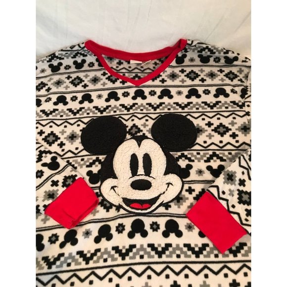 Disney Mickey Mouse Fleece Night Gown Lounge Dress - Picture 2 of 9